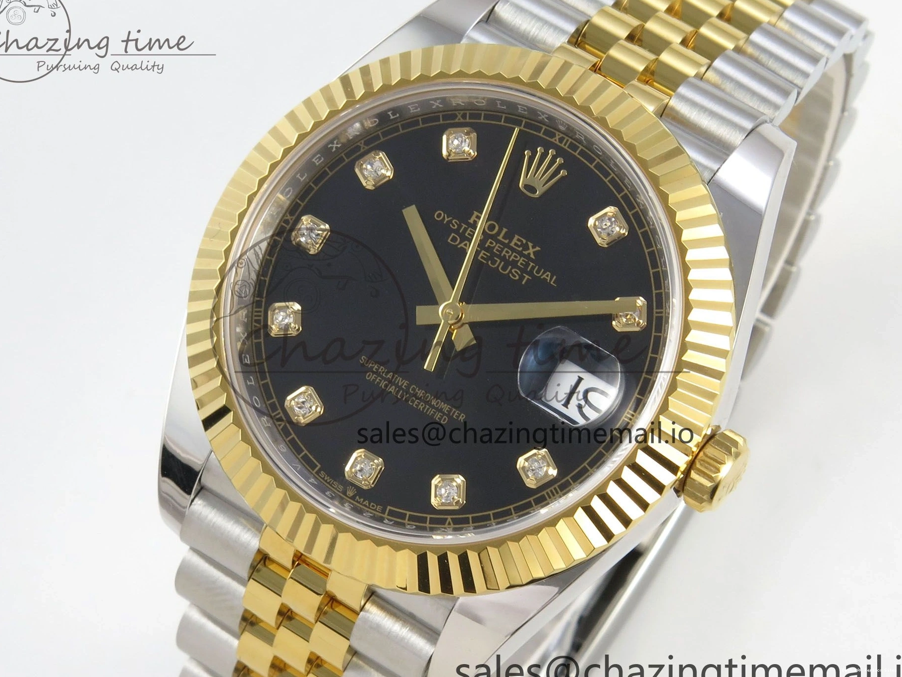 AAA Replica Watches Diamonds (Weighted) SS Edition Bracelet 41 126333 Black Jubilee SH3235 1:1 EasyCare ARF Dial 210 Best on DateJust YG 0119